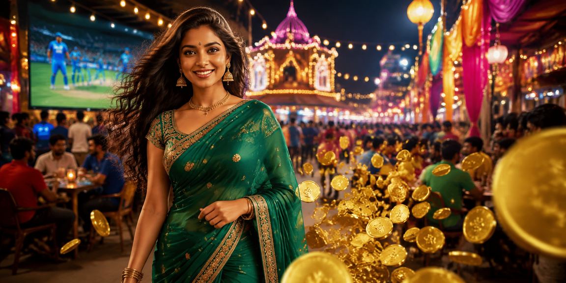 Indian woman placing Rummy bets digitally