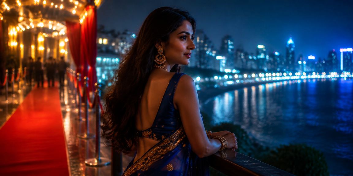 Mumbai night cityscape representing data security